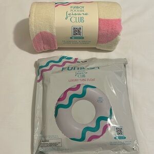 NWTs Funboy tube float and beach towel